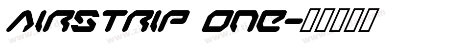 Airstrip One字体转换
